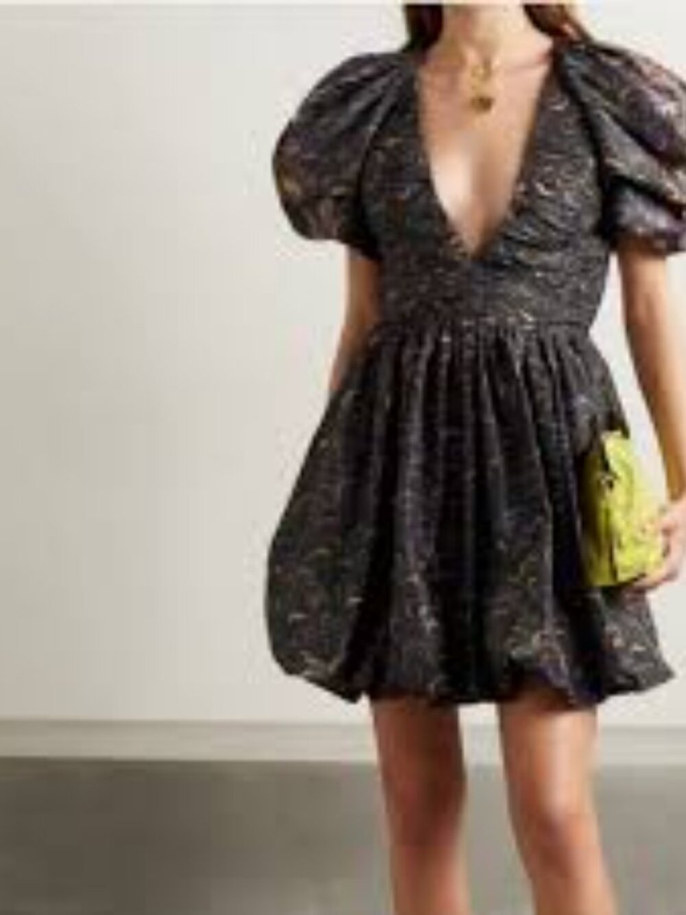 Ulla Johnson Gwen mini dress V-neck bubled sleeve and sleeve size 2/small - Picture 3 of 8